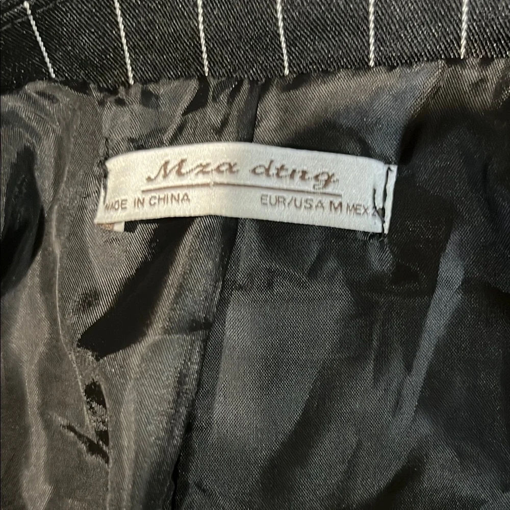 Black and Gray Pinstripe Blazer,‎ size medium